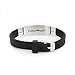 Fanstown BTS Kpop Stainless Steel Silicon Wristband Adjustable with lomo Cards