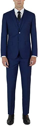 ALAIN DUPETIT Men's Three Piece TR Blend Suit in Many Colors