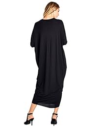 12 AMI Solid manga larga encubrimiento Maxi vestido - fabricado en EE. UU.