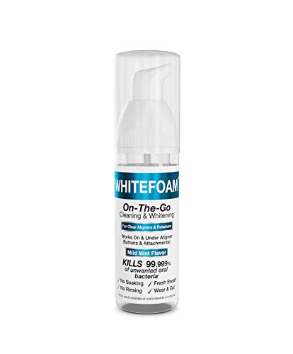 WhiteFoam On-the-Go Clear Retainer Cleaner for Invisalign, Dentures, ClearCorrect, Essix, Vivera & H - //medicalbooks.filipinodoctors.org