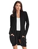 GRACE KARIN Women Open Front Cardigan Sweaters Pockets Long Sleeve Shrugs