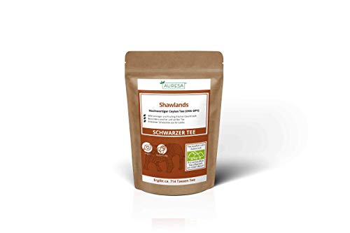 AURESA Schwarztee Shawlands | Leicht würziger und fruchtiger Ceylon | Ein milderer schwarzer Tee mit rotbrauner Tasse – Bild 8