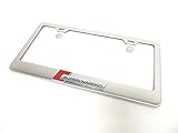 Deepro 3D Supercharged Chrome Stainless Steel License Plate Frame Holder Sportline Turbo