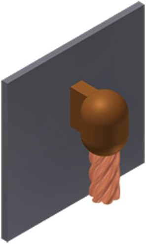 Thermoweld M-2781-S Vertical Cable Drop to Vertical Steel Surface For AWG Conductors