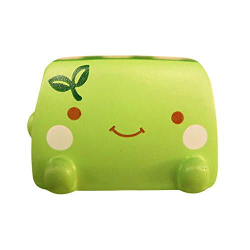 DIGOOD Adorable Simulated tofu Squishies Toy Super Slow Rising Kids Adults Stress Reliever Toys Gifts (Green)