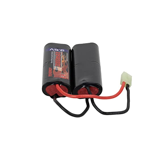 Tenergy Airsoft Battery 9.6V NiMH Nunchuck Battery with Mini Tamiya