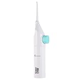 Water Flosser Tooth Cleaner Cordless Water Jet Portable Oral Irrigatorfor Travel and Family Use, Kids and Adults Compatible (White)