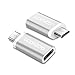 aceyoon Micro USB Male to USB Type C Female Adapter 2 Pack USB C to Android Data & Charging Conveter Compatible for ChromeBook Pixel, Nexus 6P, OnePlus 2
