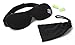 Bedtime Bliss Luxury Sleeping Eye Mask for Men & Women. Our Sleep Masks are Adjustable, Contoured & Comfortable for Full Blackout - Includes Carry Pouch and Ear Plugs - Black
