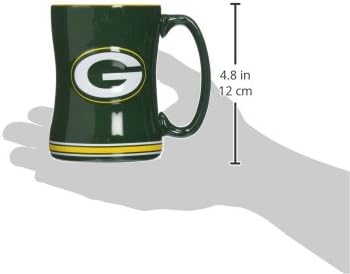 Amazon Com Nfl Green Bay Packers Boxed Relief Sculpted Mug Green Bay Packer Coffee Mug Sports Outdoors