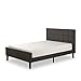 Zinus Lottie Upholstered Platform Grey Bed Frame with Footboard | FSPBF-F Model | Full