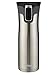 Contigo Autoseal Travel Mug - Stainless Steel Vacuum Insulated Tumbler - 16 oz - 2 Pack (Blue/Stainless Steel)