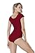 speerise Womens Nylon Ballet Short Sleeve Leotard Dance Costumes