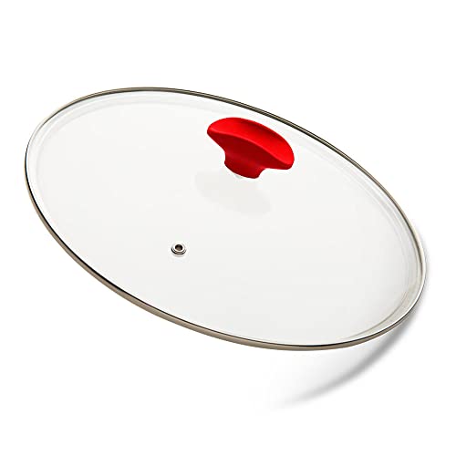Tampa de Vidro Ichef Polishop - Shark Series - 24Cm - Vermelha | Vermelho