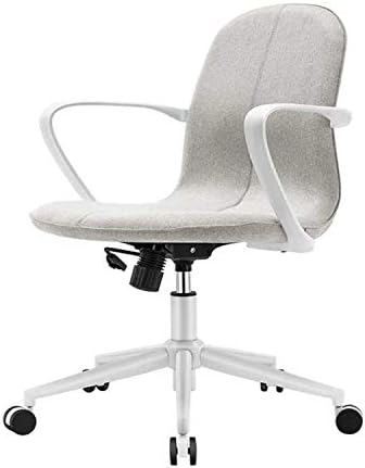 Amoyee 正規品 スイベルオフィスチェア人間工学の椅子快適な座席調節可能な高さ通気性厚いクッション低ノイズpuキャスターグレー