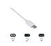 Samsung Galaxy S8/ S8 Plus USB Type C Car Charger,JOMOQ Retractable Coiled Dual-Port Charger Adapter, or for ChromeBook Pixel,Nexus 6P, LG G5 Nexus 5X, OnePlus 3 and More(white)