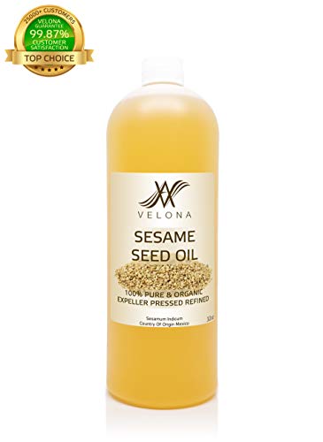 image for 100% Organic Sesame Oil | for Skin, Body & Hair Care and Cooking | Siz