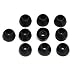 Medium Black color Silicone Replacement Ear Buds Tips 5 Pair for Audio-Technica Skullcandy Monster Sony Ultimate Ears Sharp Sennheiser Plantronics TDK Phillips Panasonic Denon Griffin JVC