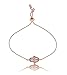 Hamsa Hand Fatima and Evil Eye Charms Bracelets for Girls Women, Snake Chain Rope Bracelet Luck Protection Jewelry Gifts