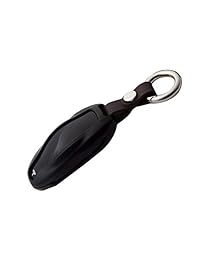 Topfit   Carcasa de aluminio para llave de coche con llavero para Tesla, Plateado