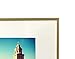 Golden State Art - 12x16 Aluminum Picture Frame - with Mat for 8.5x11 Photo or Without Mat for 12 x 16 Photo - Real Glass Cover - Simple and Elegant Decor for Wall Mounting - 1 Pack - Gold