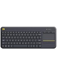 Logitech K400 Plus Wireless Touch TV Keyboard with Easy Media Control and Built-in Touchpad