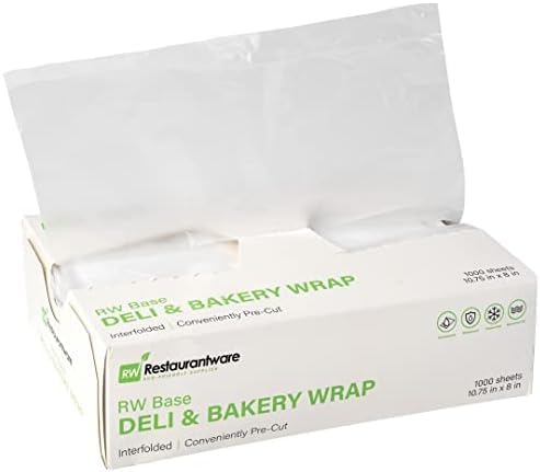 Restaurantware Plastic Deli Sheets 10.75 x 8 Inch | Interfolded | Pre-Cut | Microwavable Freezable | 1000 Sheets, Pack of 10 Image