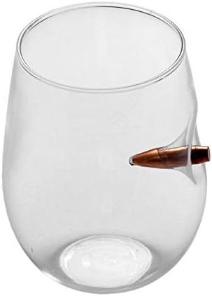JYYC Innovative Bullet Whisky Bar Wine Crystal Glass Cup Bullet odka Shot Wine Glass Cups Flat Round Bottom Table Decor Bar Tool-2pcs