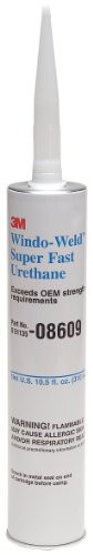 3M 08609 Window-Weld Super Fast Urethane Black Cartridge - 10.5 fl oz.