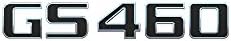 3d Emblem GS460 for LEXUS GS460 Chrome with Black Replacement