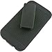 Rubberized Hard Shell Case w/ Holster for Samsung Galaxy Rugby Pro i547, Black
