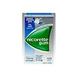 Nicorette Ice Mint 105 Pieces Nicotine Gum 2mg White Fresh