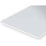 EverGreen Clear Polystyrene Sheet - 150mm X 300mm X 0.25mm, Pack Of 2 For Model Making