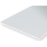 Evergreen 9040 Polystyrene Sheet 150 x 300 x 1.00 mm Pack of 2 White