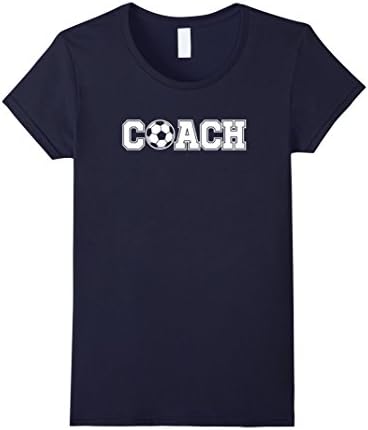 Womens Soccer Coach Shirt Sports Coaching Staff Head Coach Tees XL Navy