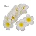 TangTanger 50 Pcs Hawaiian Foam Artificial Plumeria Hawaiian Flower Petals for Wedding Party Decoration