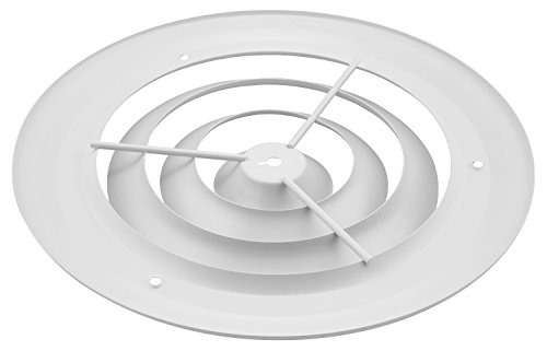 Accord ABCDWH08 Round Ceiling Diffuser, 8-Inch, White