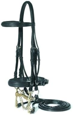 Vespucci Double Raised Weymouth Dressage Bridle
