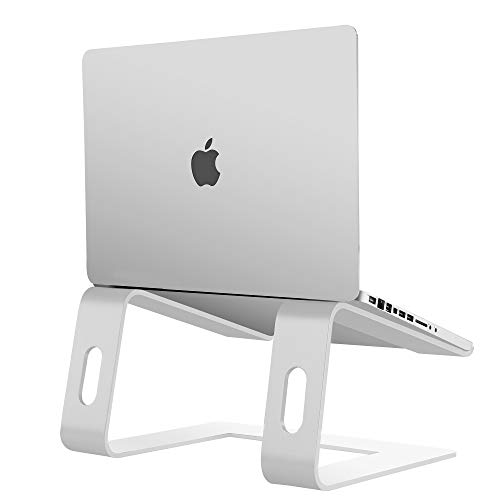 Orionstar Laptop Stand Portable Aluminum Laptop Riser Compatible with Apple Mac MacBook Air Pro 10 to 15.6 Inch Notebook Computer, Detachable Ergonomic Elevator Holder, Silver
