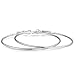 3 Pairs Big Hoop Earrings, 60mm Stainless Steel Hoop Earrings in Gold Plated Rose Gold Plated Silver for Women Girls (60mm)