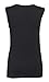Rosette Women's Sleeveless Undershirt - Cotton - High Neck, Full shoulder design Black XX-Large