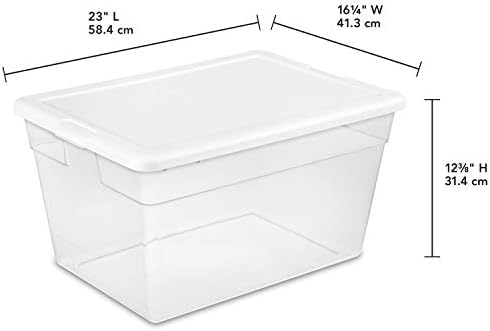 sterilite 56 qt storage tote lid