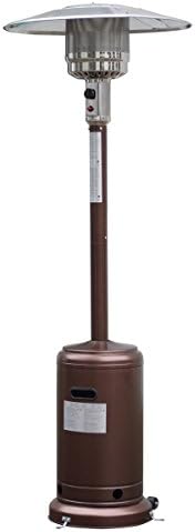 GiantexPatio Heater, 50,000 BTU Steel Propane Heater Lp Gas W/Accessories, Floor-Standing Commercial Outdoor Heater (Bronze)