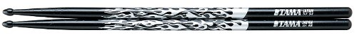 Tama Silver Rhythmic Fire TAMA-O5B-F-BS Drumstick Pair Length 406 mm Diameter 15 mm Black