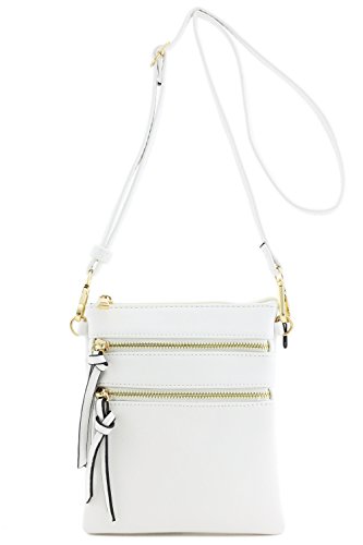 Functional multi pocket crossbody bag (white)