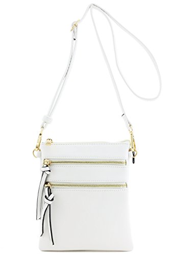 Functional Multi Pocket Crossbody Bag (White)