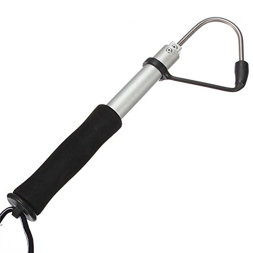 Smartcoco Dopromal Telescopic Stainless Steel Fish Gaff Fishing Spear Hook Telescope Saltwater Boat Hand Gaff