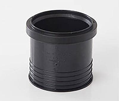Polypipe SD43B Black 110mm Soil Drain Connector - Use to Connect The Soil System to The Drainage System