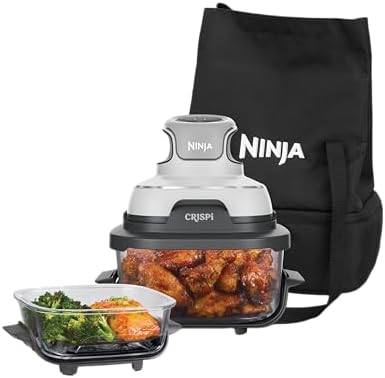 CRISPi Tragbare Heißluftfritteuse mit Tragetasche, 3,8 l & 1,4 l