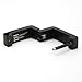 Stainless Steel Square Shape Hoop Huggie Mens Earrings Brush Black 12mm